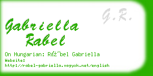 gabriella rabel business card